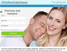 Tablet Screenshot of onlinedaterbase.com